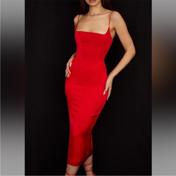 House of CB Dresses & Skirts - Sold Out House of CB Anais Corseted Midi Dress